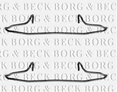BORG & BECK bbk1040 -  Комплектующие, колодки дискового тормоза